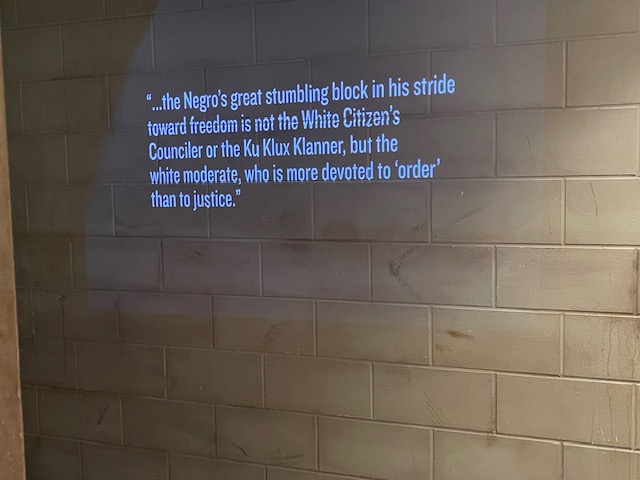 National Civil Rights Museum MLK Quote